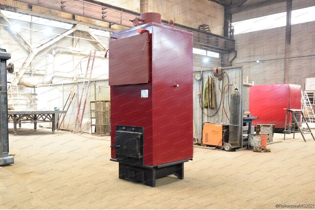 Котел 0.15 МВт твердотопливный промышленный