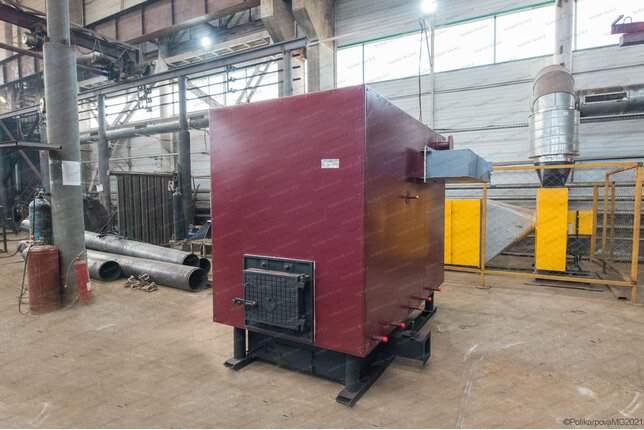 Водогрейный котел 1250 кВт работающий без дымососа