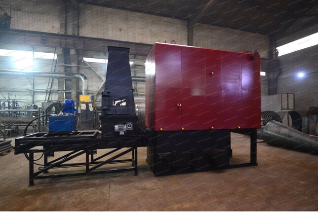 Котел 1.0 МВт на опилках с автоматической подачей