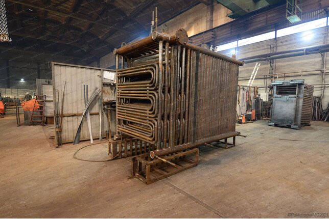 Котел 0.6 МВт на дровах - изготовление