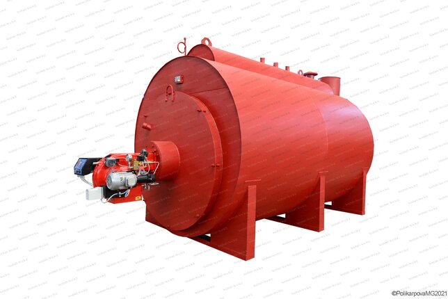 Газовый генератор пара 1200 кг в час с температурой 130 С